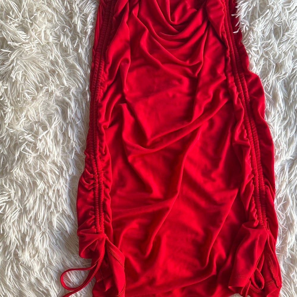 Tiger Mist Red Draped Camisole - Picture 3 of 6